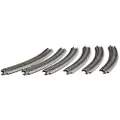 ROKUHAN 7297015 Z Rokuhan spor (med ballast) Bøjet spor 30 ° 270 mm 6 stk
