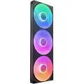 NZXT F420RGB Core (single frame 420mm fan) - Black - Kabinettvifte - 420mm - Svart med RGB LED-lys - 34 dBA