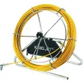 Cimco Søgefjeder 100m i glasfiber Ø7,2mm fangstykke, 12mm gevind kugle Ø25mm, stålstativ