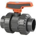 Cepex 37044 Pvc-u Ø63 Kuleventiler Standardserie Ptfe Epdm Løsningsmiddelmuffe Svart Prikk