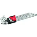 Cimco 110606, L-formet hex-nøkkelsett, Metrisk, 9 stykker, 1.5,2,2.5,3,4,5,6,8,10 mm