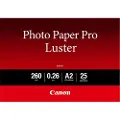 Canon Photo Paper Pro Luster LU-101 - Glans - 260 mikroner - A2 (420 x 594 mm) - 260 g/m² - 25 ark fotopapir