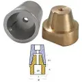 Tecnoseal Radice Full Shaft Hexagonal Anode 2.22kg