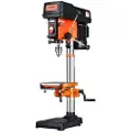 Vevor 750W benkborepresse, 440-2580RPM kontinuerlig variabel hastighetsjustering Borepresse med 0-45° vippbart arbeidsbord, 12 tommer sving, røntgenposisjonering