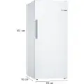 Bosch Serie | 6 GSN51AWCV - Fryser - stående - bredde: 70 cm - dybde: 78 cm - høyde: 161 cm - 290 liter - Klasse C - hvit