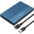 Qoltec - Drevkabinett - 2.5 - SATA 6Gb/s - USB 3.0 - blå