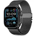 Tech-Protect Apple Watch Series Ultra 3/2/Ultra/11/10/9/8/7/6/SE 3/(2022)/SE Tech-Protect Milano-rem - 49mm/46mm/45mm/44mm - Svart