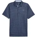 Puma Pure 2.0 Circle Cat Golf Polo Men, Clothing, Deep Navy/White Glow, XL