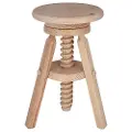 Wellhome Roterende Rund Trekrakk Uten Lakkfinish 29x29x64 Cm