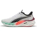 Puma x HYROX Velocity NITROâ¢ 4 Running Shoes Women, Sport, White/Mint Melt/Glowing Red, 42.5
