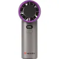 Verbatim Cool ''n'' Go Ice Touch, Grå, Lilla, 1 vifte(r), Håndholdt vifte, 1 stk, 8 W, Litium-Ion (Li-Ion)