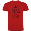 Kruskis Keep Calm And Dive Kortarmet T-skjorte