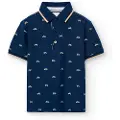 Boboli Pique Printed Kortermet Poloskjorte