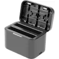Puluz Ladeveske for batterier og minnekort PULUZ for Insta360 X4 (svart)