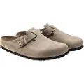 Birkenstock unisex. 1018147 Leather Clogs Boston brown (37), Flat, None, Casual