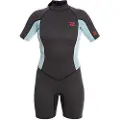 Billabong Launch 2/2 Mm Kort Ermet Neoprendrakt Med Glidelås I Ryggen Til Dame