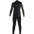 Ocean & Earth Surf School 3/2 Mm Steamer Flatlock Junior Våtdrakt Med Lange Ermer Og Glidelås På Ryggen