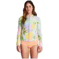 Billabong Peeky 1 Mm Rashguard Med Lange Ermer Og Glidelås Til Dame