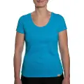 IQ-UV Uv Wave O Neck Rashguard Med Korte Ermer Til Dame