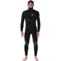 Rip Curl Fbomb Fusion 4 Mm Langarmet Neopren-drakt Med Hette Og Glidelås Foran