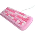 24hShop Mofii Candy M mekanisk tastatur med bakgrunnsbelysning og 84 taster - Rosa