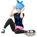 Banpresto Re:zero Rem Treningstil Relax Tid Starter Livet I En Annen Verden 14 Cm
