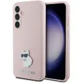 Karl Lagerfeld Liquid Silicone Metal Choupette Samsung Galaxy S23 Fe Telefondeksel