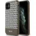 DKNY Pu Leather Repeat Pattern Bottom Stripe Magsafe Iphone 11 Telefondeksel