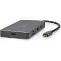 Nedis Gull Ccbw64250at02 7-i-1 Multiport Usb-adapter Usb 3.2 Gen 1 Usb-c M-micro Sd/rj45 H/sd/usb-c H/2x Hdmi/2x Usb-a H 5gbps Belagt 0.2 M