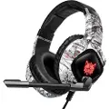 Onikuma Gaming-hodesett med 50 mm neodymmagnet og minneskum - Camo