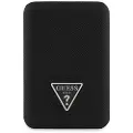 GUESS Grained Triangle Logo MagSafe-kompatibel powerbank 5000mAh - svart