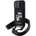 Karl Lagerfeld Saffiano Crossbody Strap Karl And Choupette Iphone 16 Pro Telefondeksel