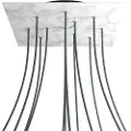 Creative Cables Krovnq4012f105 Xxl Rose-one Square Carrara Marmor Rosesett
