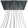Creative Cables Kroq4015f111 Xxl Rose-en Firkantet Anthacrite Rose Kit