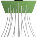 Creative Cables Krovnq4015f116 Xxl Rose-one Square Green Meadow Rose Kit