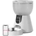 Petwant F17 Led Automatisk Fôrautomat + W8 Vannskål