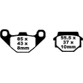 EBC Fa-tt Series Carbon Fiber Offroad Fa067tt Bremseklosser