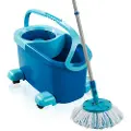 Leifheit Clean Twist Mop Ergo mobile, Enkel tank, Blå, 1 stykker