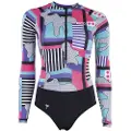 iON Dame Langermet Rashguard Med Halv Glidelås