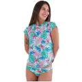 Hurley Java Tropical Rashguard Med Korte Ermer Til Dame