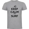 Kruskis Surf Keep Calm And Surf Kortarmet T-skjorte