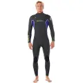Rip Curl D/patrol Perf 4/3 Mm Gb Stm Dame Våtdrakt I Neopren Med Glidelås I Brystet Og Lange Ermer