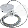 Creative Cables Rd55 Stripes 50 Cm Hengelampe Pendel For Lampeskjerm