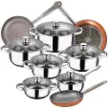 San Ignacio Cassel 18/22/26 Cm Pk3879 Kasserollesett Med Stekepanner 12 Stykker