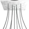 Creative Cables Krovnq409xf105 Xxl Rose-one Square Carrara Marble Rose Kit
