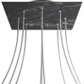 Creative Cables Krovnq409ef104 Xxl Rose-one Square Marquina Marmor Rosesett