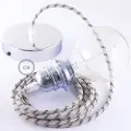 Creative Cables Rd54 Stripes 2 M Hengelampe Pendel For Lampeskjerm