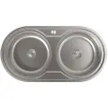 Edesa Ks Se 84 2c 84x44x18 Cm Dobbel Vask