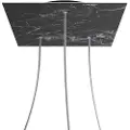 Creative Cables Krovnq403tf104 Xxl Rose-one Square Marquina Marmor Rosesett