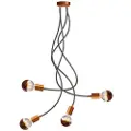 Creative Cables Med Bulb Flex 90 Artikulert Taklampe Med Diffust Lys Med G95 Led-pære-